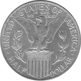 Halve Dollar 1915 Panama Pacific Exposition 1/2 Silber Dollar