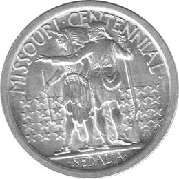Halve Dollar 1921 Missouri 1/2 Silber Dollar
