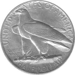 Halve Dollar 1935 Conneticut 1/2 Silber Dollar