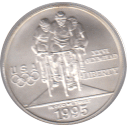 USA, 1 Dollar 1995, Radfahren