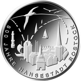 20 Euro Silber Gedenkmünze PP 2018 Hansestadt Rostock