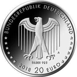 20 Euro Silber Gedenkmünze PP 2018 Peter Behrens
