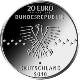 20 Euro Silber Gedenkmünze PP 2018 Ernst Otto Fischer