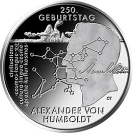 20 Euro Silber Gedenkmünze PP 2019 Alexander Humboldt