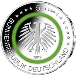 5 Euro Silber Gedenkmünze PP 2019 Gemässigte Zone