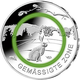 5 Euro Silber Gedenkmünze ST 2019 Gemässigte Zone
