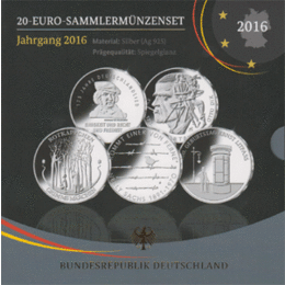 20 Euro Sammlermünzen 2016