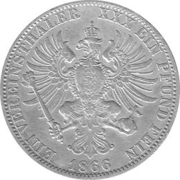 Altdeutschland Preussen Brandenburg Taler 1866