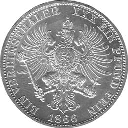 Preussen Brandenburg Wilhelm Taler 1866