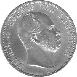 Preussen Brandenburg Wilhelm Taler 1868