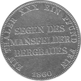 Preussen Mansfelder Bergbau Friedrich Wilhelm IV 1860