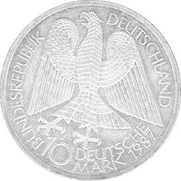 10 DM Silber Gedenkmünzen 1987-1997 MIX