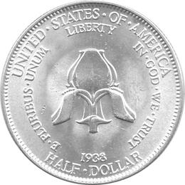 Halve Dollar 1938 New Rochelle 1/2 Silber Dollar