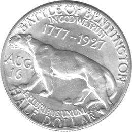Halve Dollar 1927 Vermont Silber Dollar
