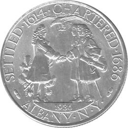 Halve Dollar 1936 Albany Silber Dollar