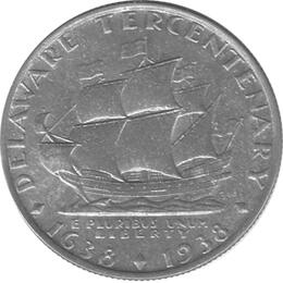 Halve Dollar 1936 Delaware Silber Dollar