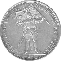 Schweiz 5 Franken 1869 Kanton Zug Schützentaler