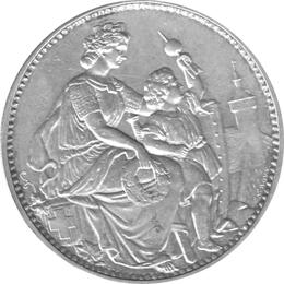 Schweiz 5 Franken 1865 Schaffhausen Schützentaler
