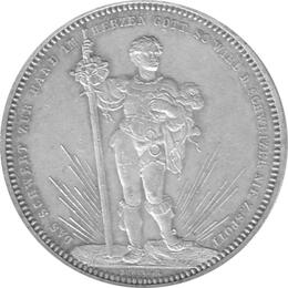 Schweiz 5 Franken 1879 Basel Schützentaler