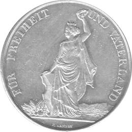 Schweiz 5 Franken 1872 Zürich Schützentaler