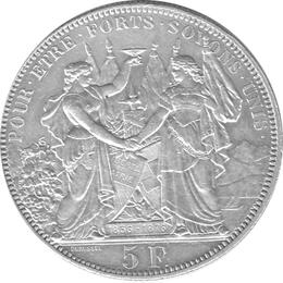 Schweiz 5 Franken 1876 Lausanne Schützentaler