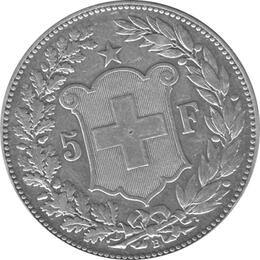 Schweiz 5 Franken 1907 Helvetia