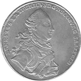 Coburg Sachsen Saalfeld 1765 Ernst Friedrich Konventionstaler