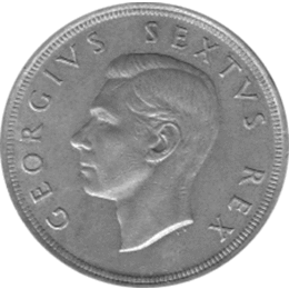 Südafrika 5 Shilling Georg 1951