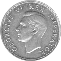 Südafrika 5 Shilling Georg 1947