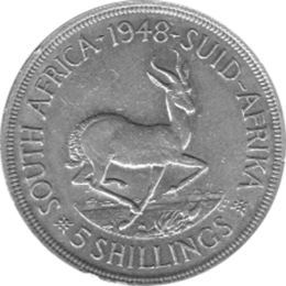 Südafrika 5 Shilling Georg 1948