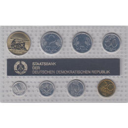 DDR KMS Kursmünzensatz ST 1989 Prägen