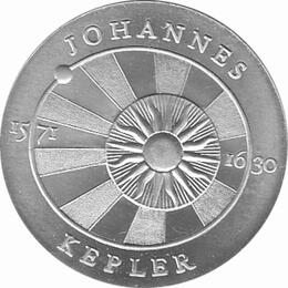 DDR Probe Aluminiumabschlag Johannes Kepler 1971