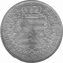 Sachsen Albertinische Linie Anton Taler 1835