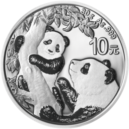 China Panda 2021 Silbermünze