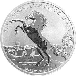 Australien Stock Horse 1 Unze Silber 2013