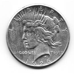 American Silber Peace Dollar USA historische Silbermünze