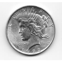 American Silber Peace Dollar USA historische Silbermünze