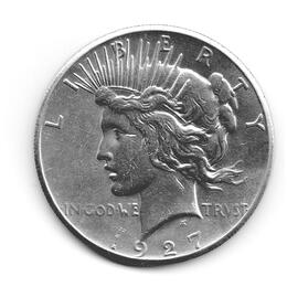 American Silber Peace Dollar USA historische Silbermünze