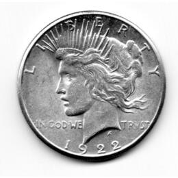 American Silber Peace Dollar USA historische Silbermünze