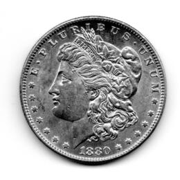 American Silber Morgan Dollar USA historische Silbermünze