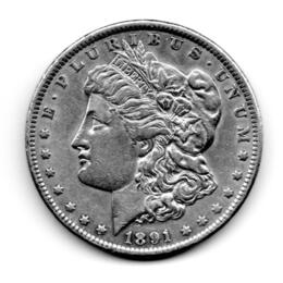 American Silber Morgan Dollar USA historische Silbermünze