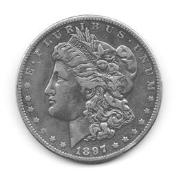 American Silber Morgan Dollar USA historische Silbermünze