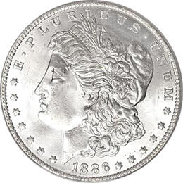 American Silber Morgan Dollar USA historische Silbermünze