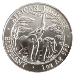 Zambia Elefant 1 Unze Silber 2003