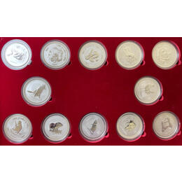 Sammlung Lunar I Silbermünze Australien 1999-2010