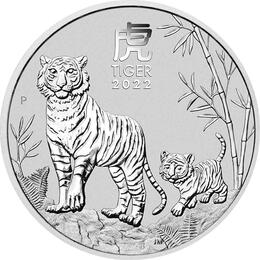 Lunar III Silbermünze Australien Tiger 1/2 Unze 2022
