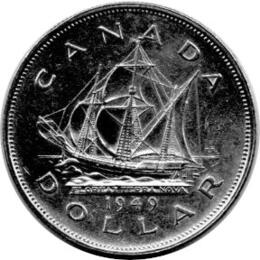 Canada Silber Gedenkmünze 1 Dollar 1949