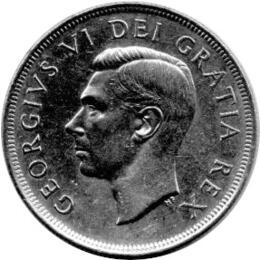 Canada Silber Gedenkmünze 1 Dollar 1949