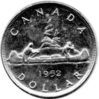 Canada Silber Gedenkmünze 1 Dollar 1952