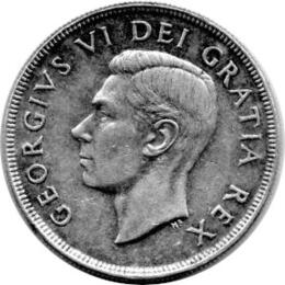 Canada Silber Gedenkmünze 1 Dollar 1951